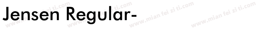 Jensen Regular字体转换